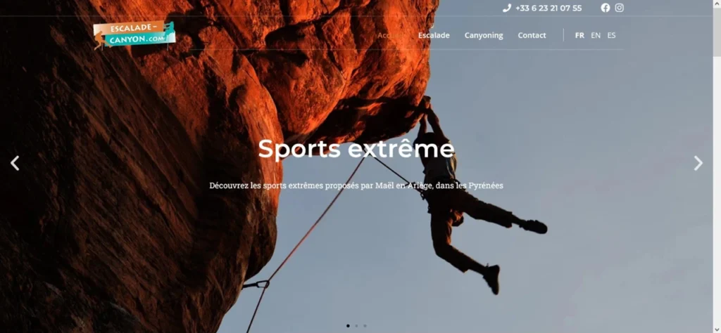 capture d'écran du site de Mael